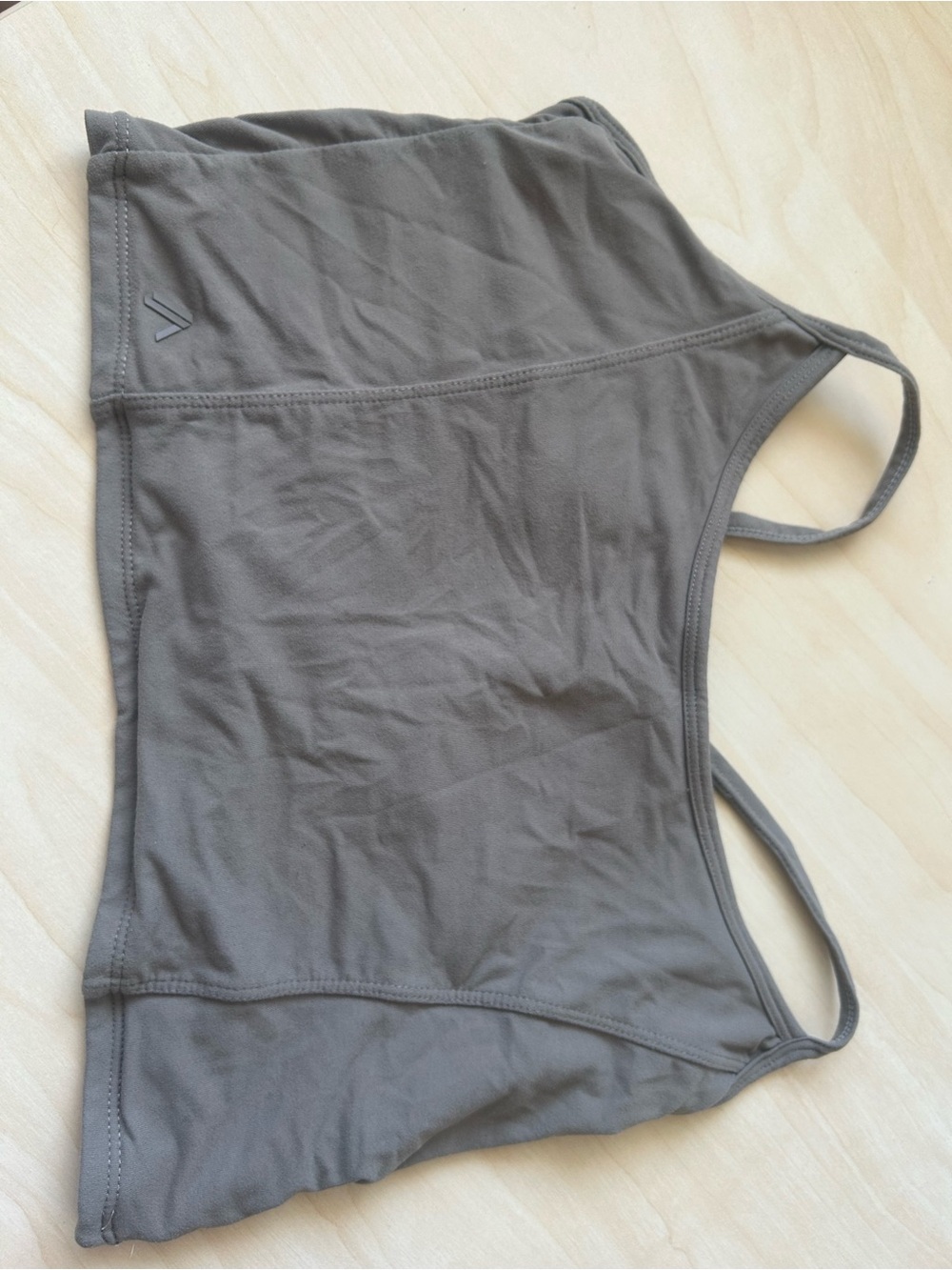 Alphalete Taupe Gray Strappy Sports Bra